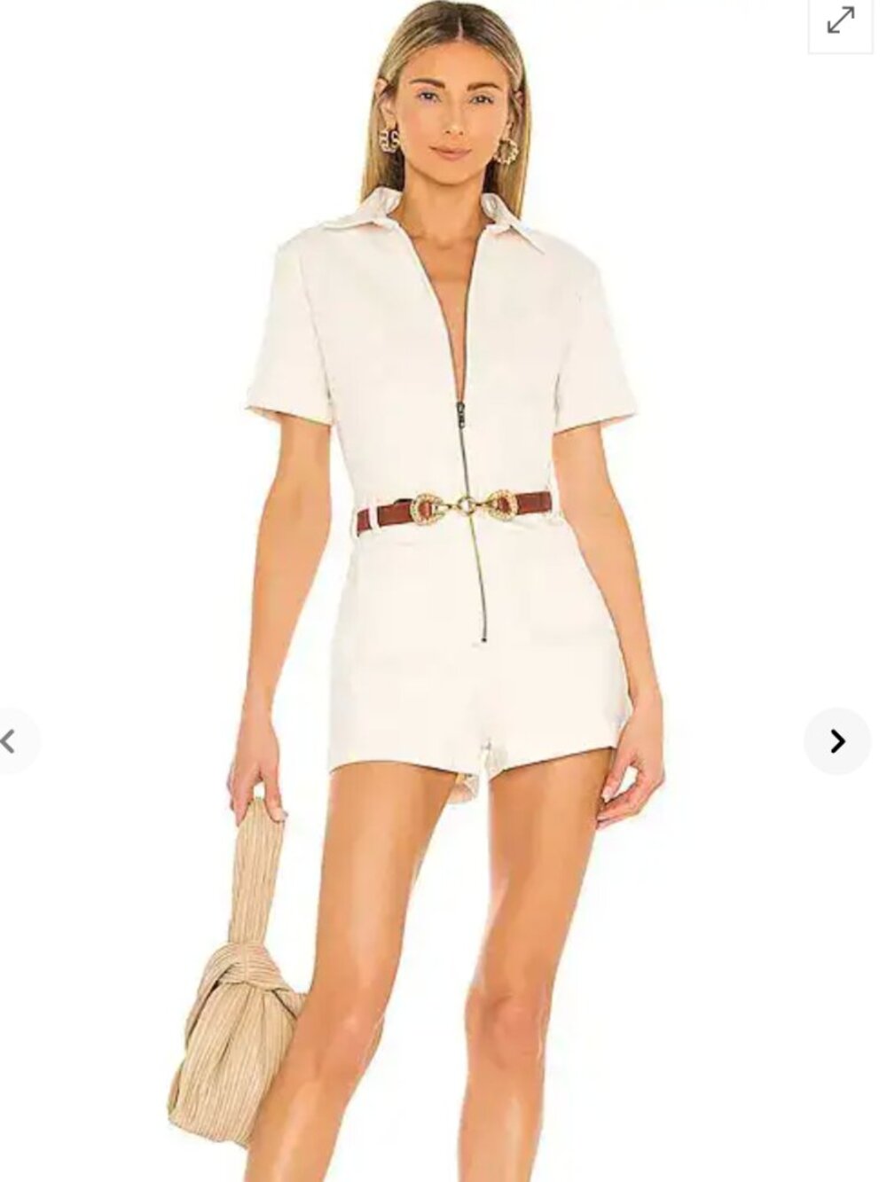 Bardot Denim Zip Romper
